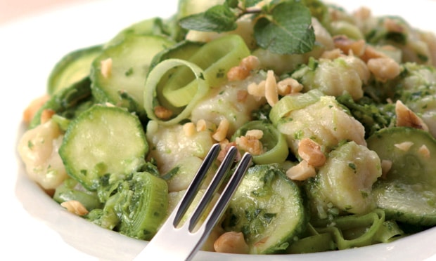 Nhoque com Pesto de Abobrinha