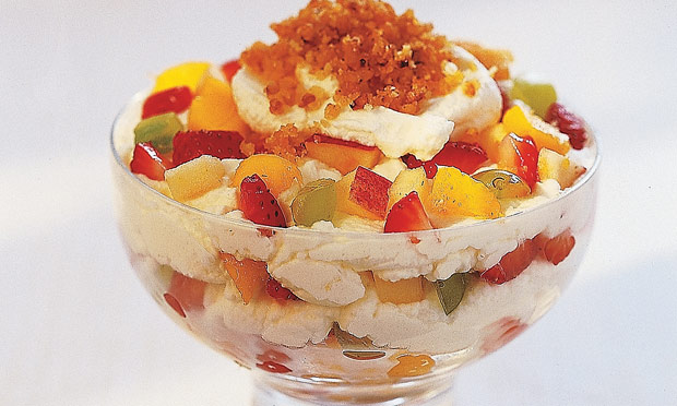 Frutas com Creme de Iogurte
