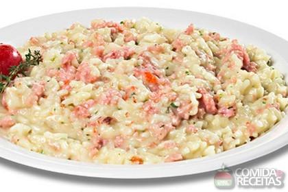Risoto de Linguiça Blumenau