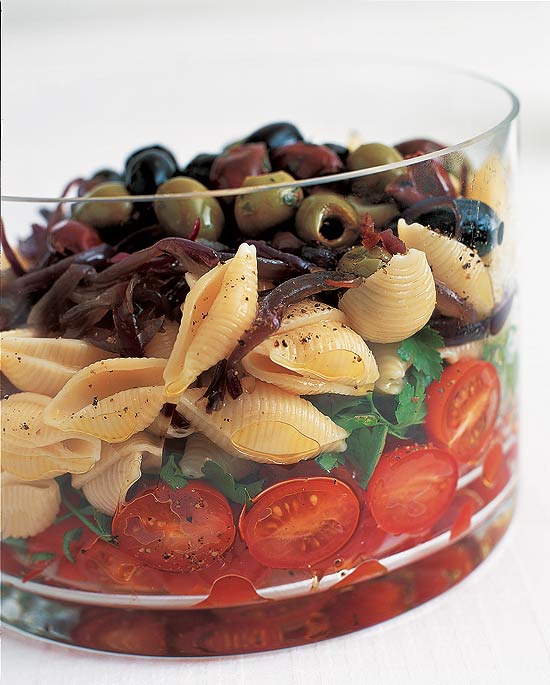 Salada de Macarrão em Camadas