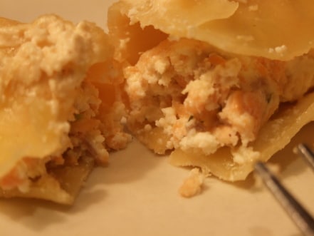 Canelone de Ricota com Salmão