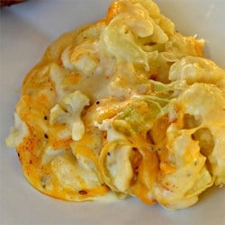 Couve-Flor Gratinada ao Molho Branco