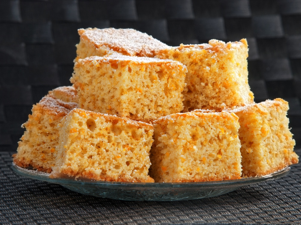 Bolo Funcional de Laranja, Coco e Gengibre