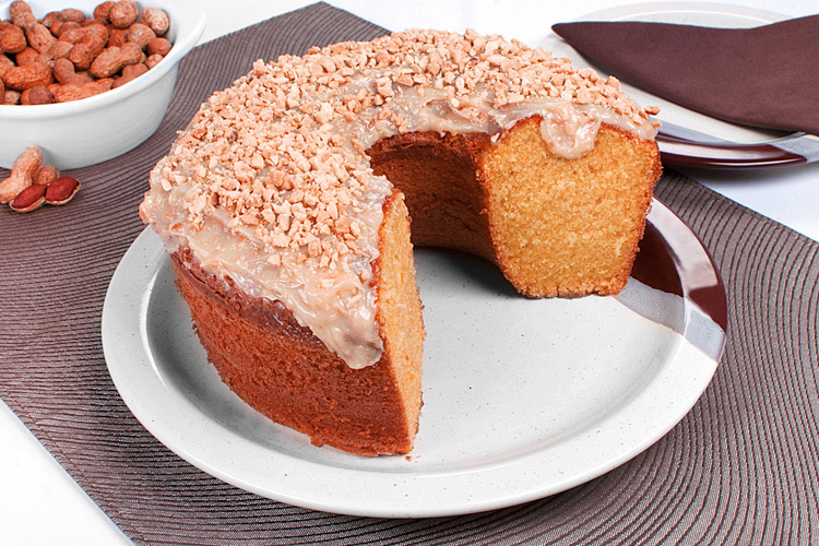 Bolo de Fubá com Paçoca