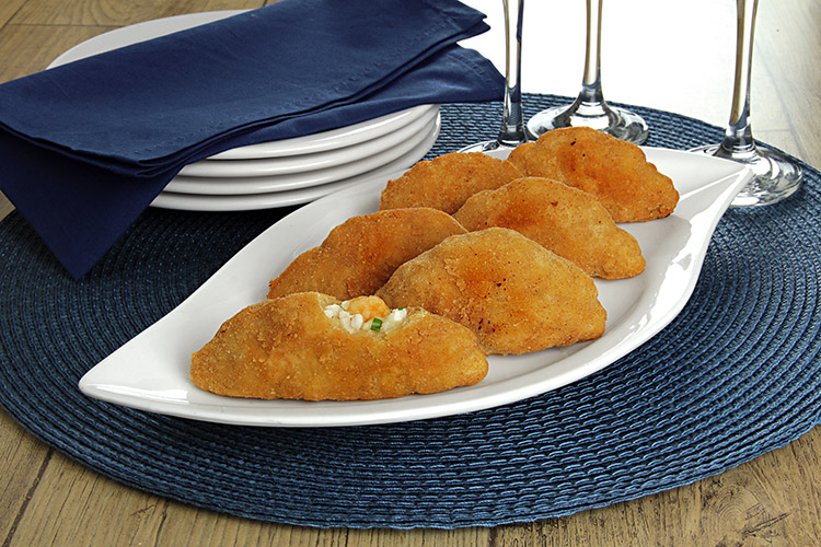 Risole de Palmito com Camarão