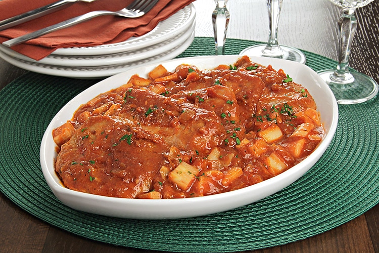 Filé de Lombo ao Molho de Palmito