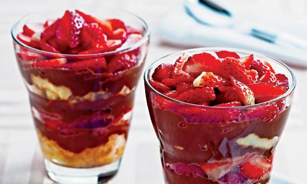Pavê de Nutella e Morango