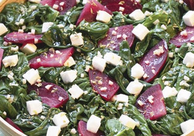 Salada de Beterraba e Espinafre
