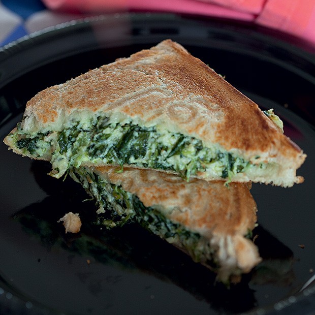 Sanduíche de Creme de Espinafre