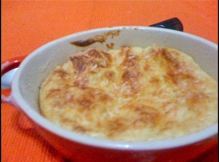 Suflê de Queijo e Alho-Poró