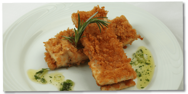 Costelinha de Tambaqui Crocante com Molho de Ervas