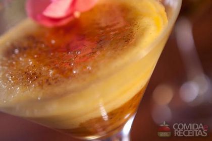 Creme Brulée de Banana Flambada