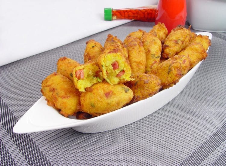 Croquete de Milho com Calabresa