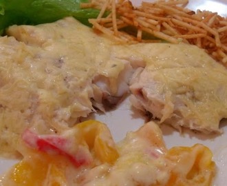 Filé de Tilápia ao Creme de Cebola