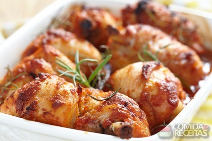 Frango Assado com Alecrim e Curry