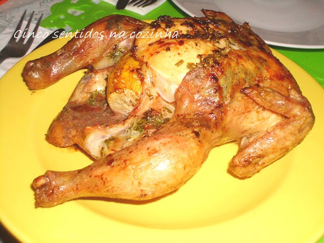 Frango Assado no Forno com Manteiga de Limão