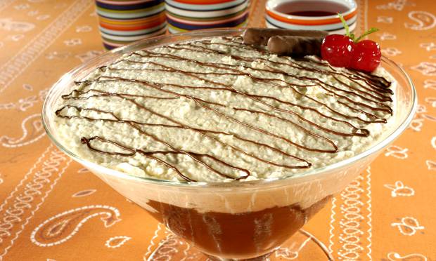 Mousse de Pera com Chocolate