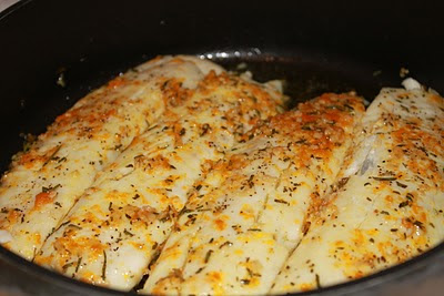 Peixe com Alho, Alecrim e Raspas de Laranja