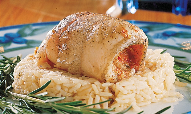 Pescada Enrolada com Gengibre