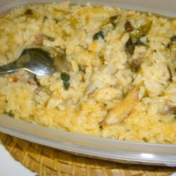 Risoto de Frango com Cogumelo