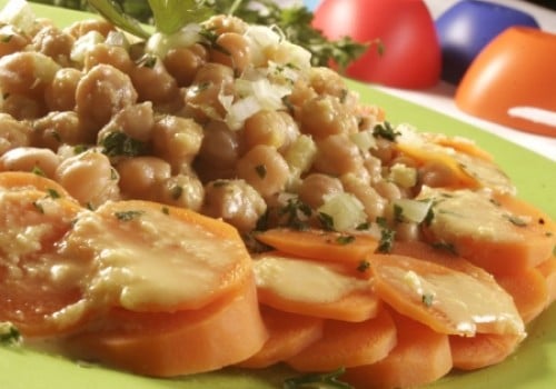 Salada de Grão-de-Bico e Cenoura