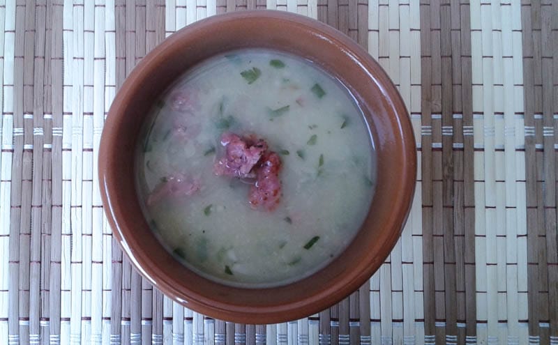 Sopa de Batata com Linguiça