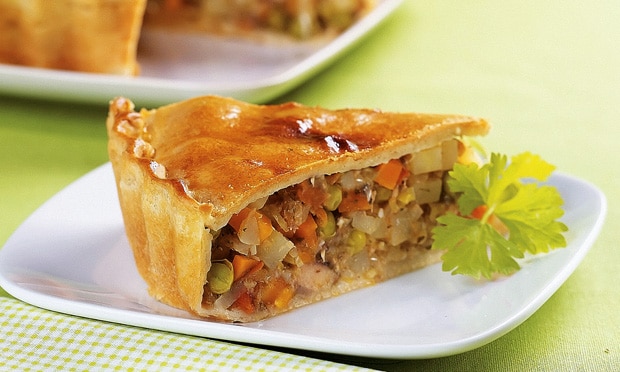 Torta de Sardinha em Conserva com Legumes