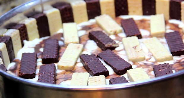 Torta de Sorvete com BIS e Brigadeiro
