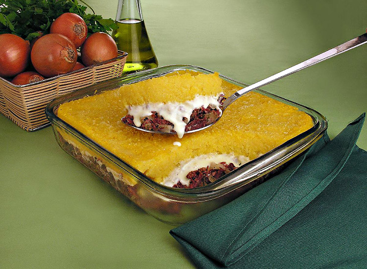 Escondidinho de Polenta com Carne-Seca