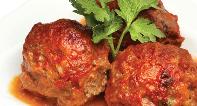 Almôndega com Queijo Prato