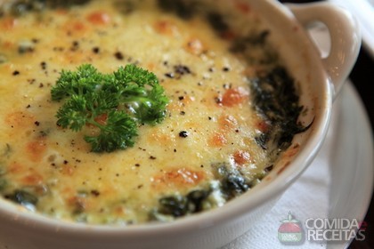 Palmito Gratinado com Catupiry