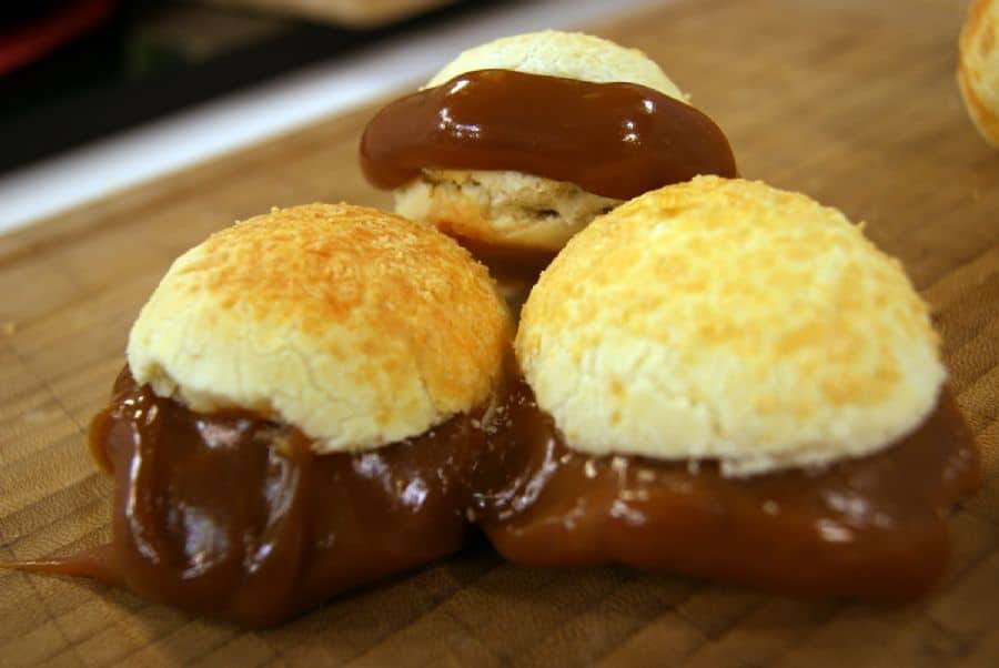 Minipão de Doce de Leite