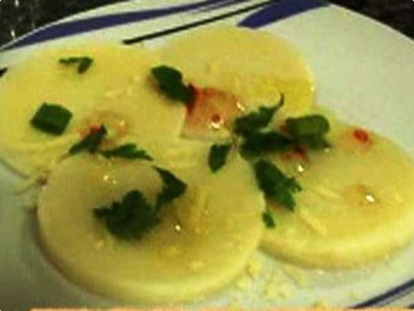 Palmito com Geleia de Pimenta