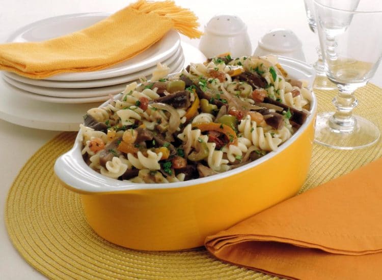Salada de Macarrão com Berinjela