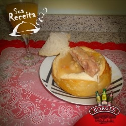 Sopa de Feijão-Branco com Grão-de-Bico e Costelinha