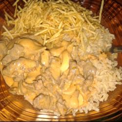 Strogonoff de Carne Simples
