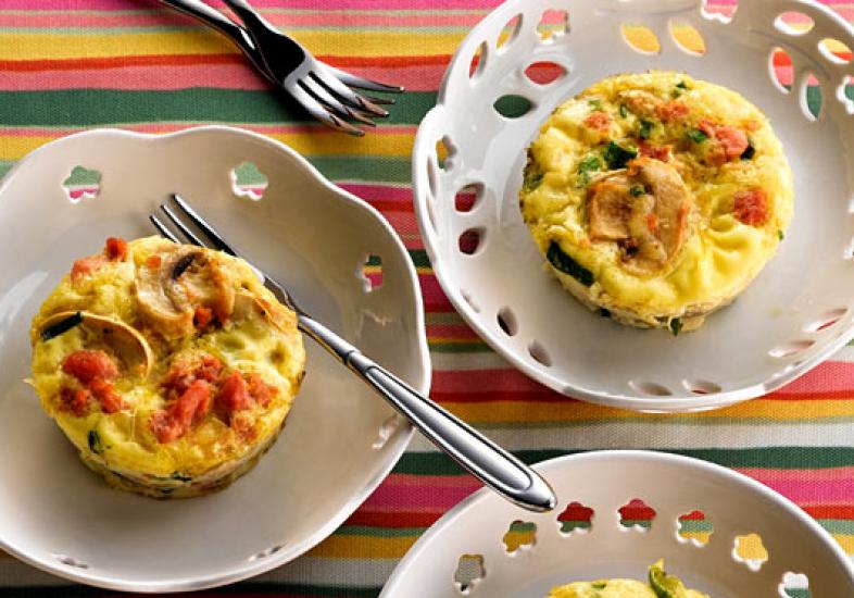 Miniquiche de Linguiça de Frango com Cogumelo