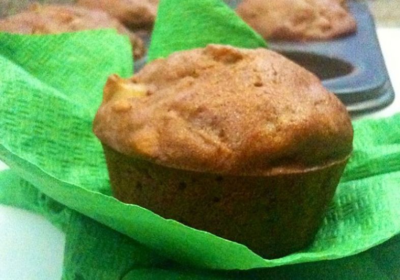 Muffin de Maçã e Nozes Sem Glúten