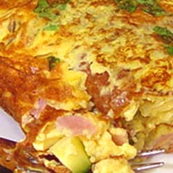 Omelete com Presunto com Queijo e Ervas