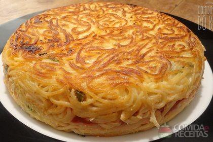 Omelete de Espaguete Diferente