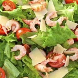 Salada de Camarão com Alface