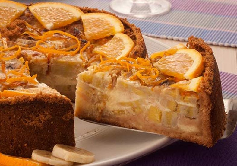 Torta de Banana com Laranja