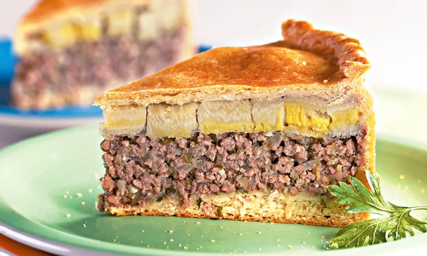 Torta de Carne Moída com Banana