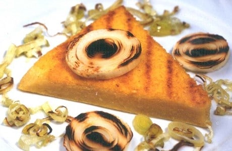 Polenta Grelhada com Alho-Poró