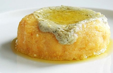 Polenta com Creme de Gorgonzola