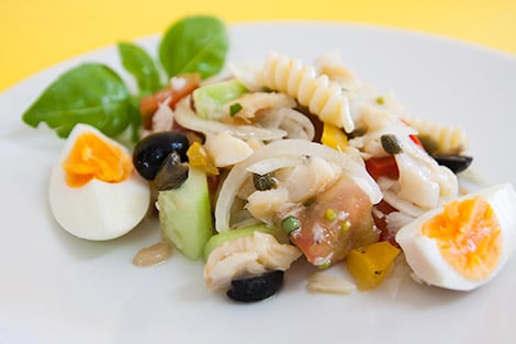Salada de Bacalhau com Massa