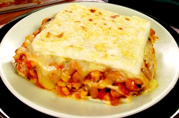 Lasanha de Frango com Milho