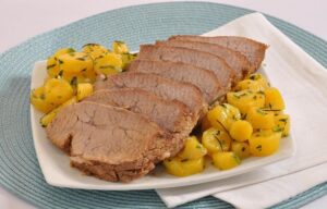 Carne na Cerveja com Mandioquinha