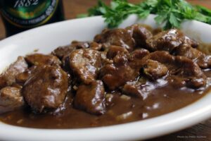 Cubo de Filé na Cerveja Preta 