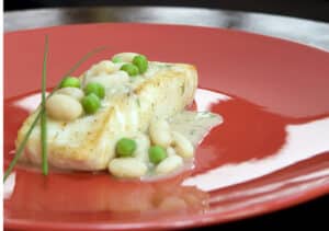 Robalo com Cassoulet
